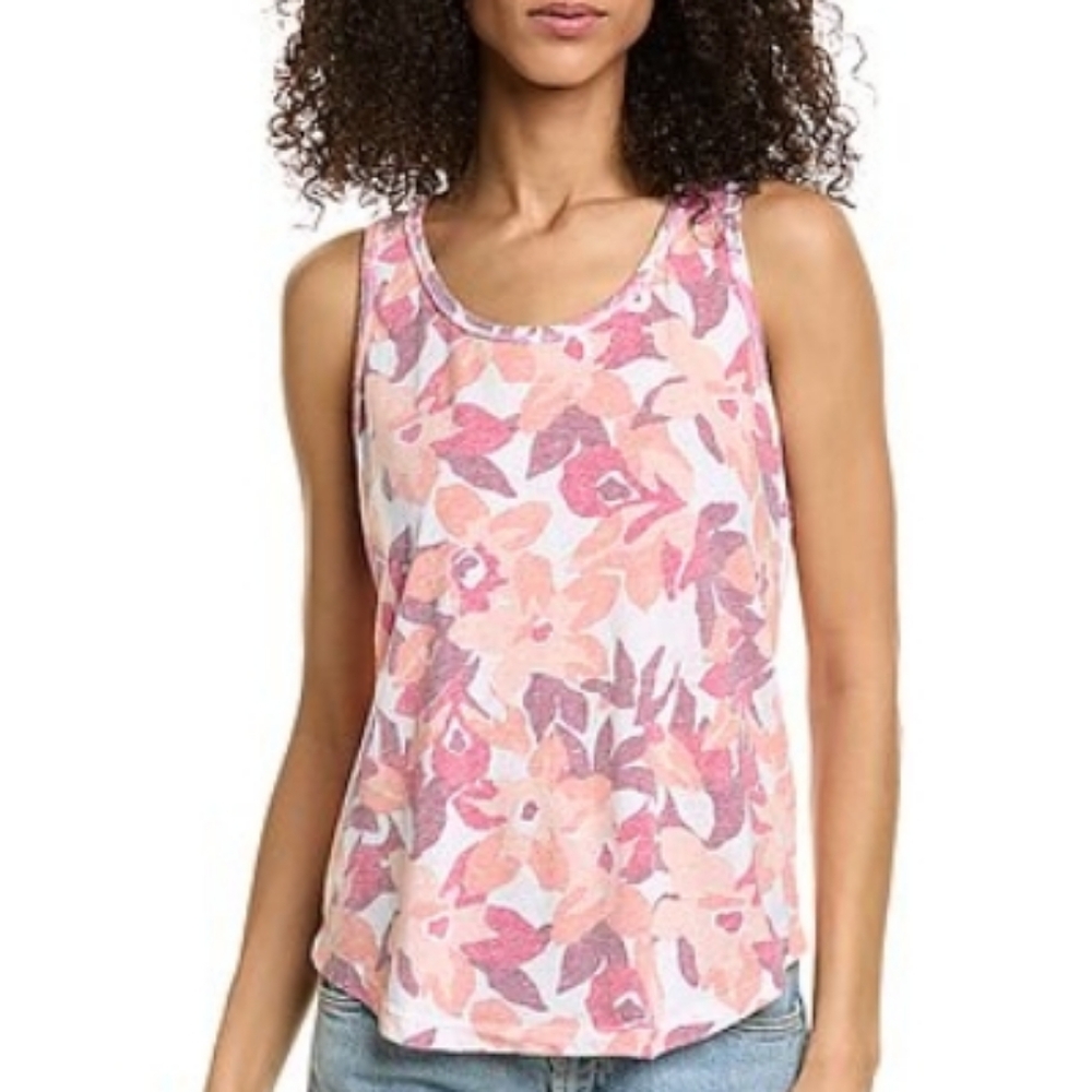 Floral Pink Sleeveless Top
